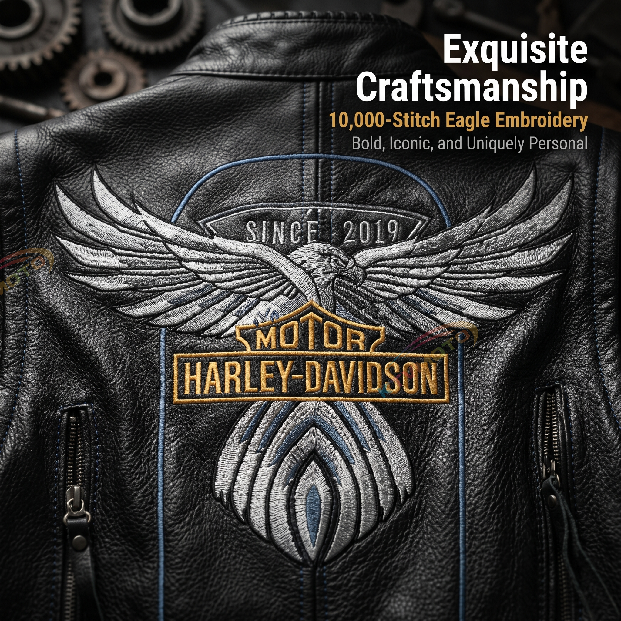 Harley 115th Anniversary Genuine Leather Jacket-A16
