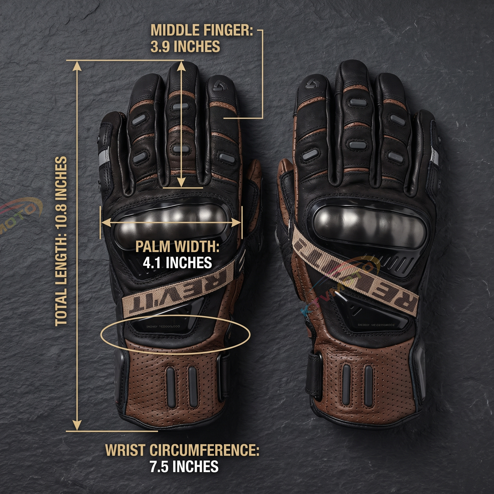 Motorcycle Riding Gloves Genuine Leather Breathable Touchscreen Drop-proof-G92