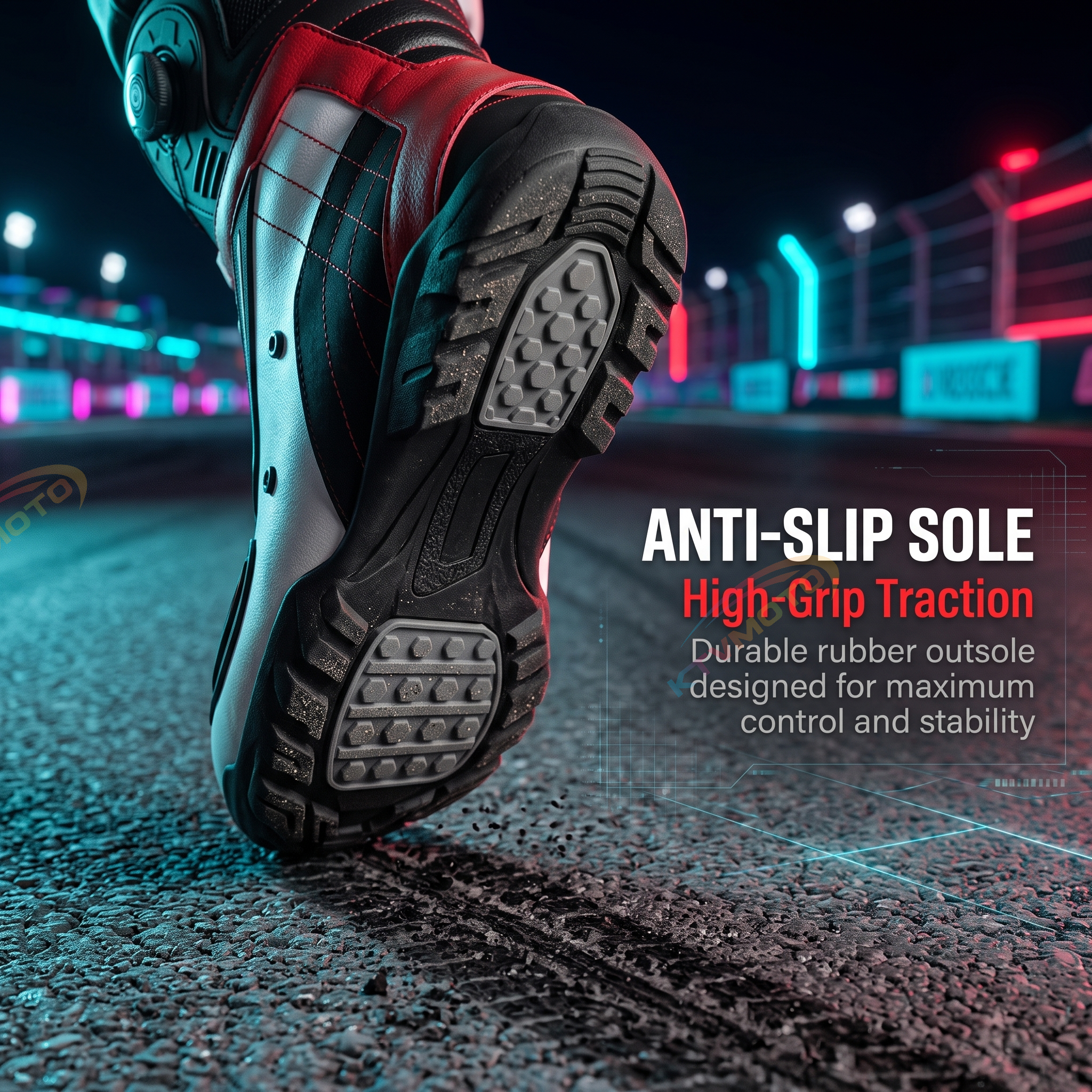 Motorcycle riding boots are comfortable and durable.-K165