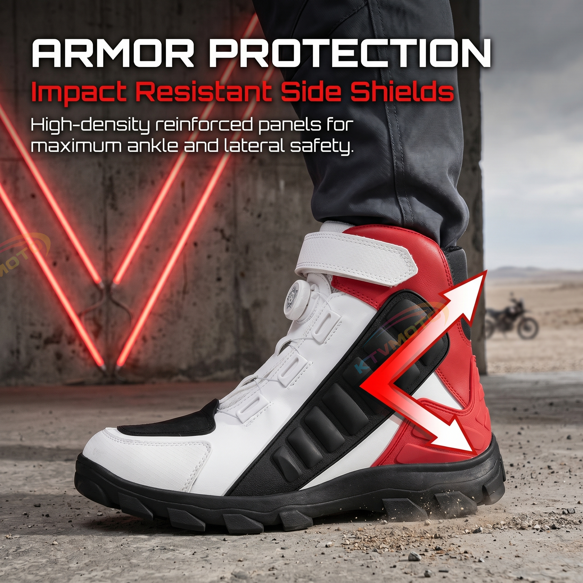Motorcycle short riding boots-K152