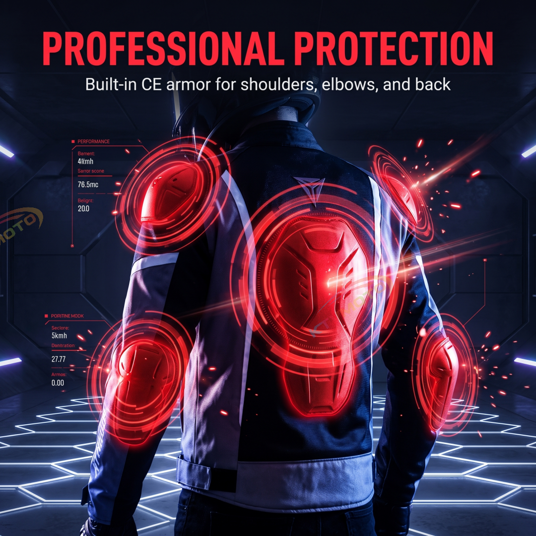 Fall-proof commuter mesh breathable motorcycle suit-J60