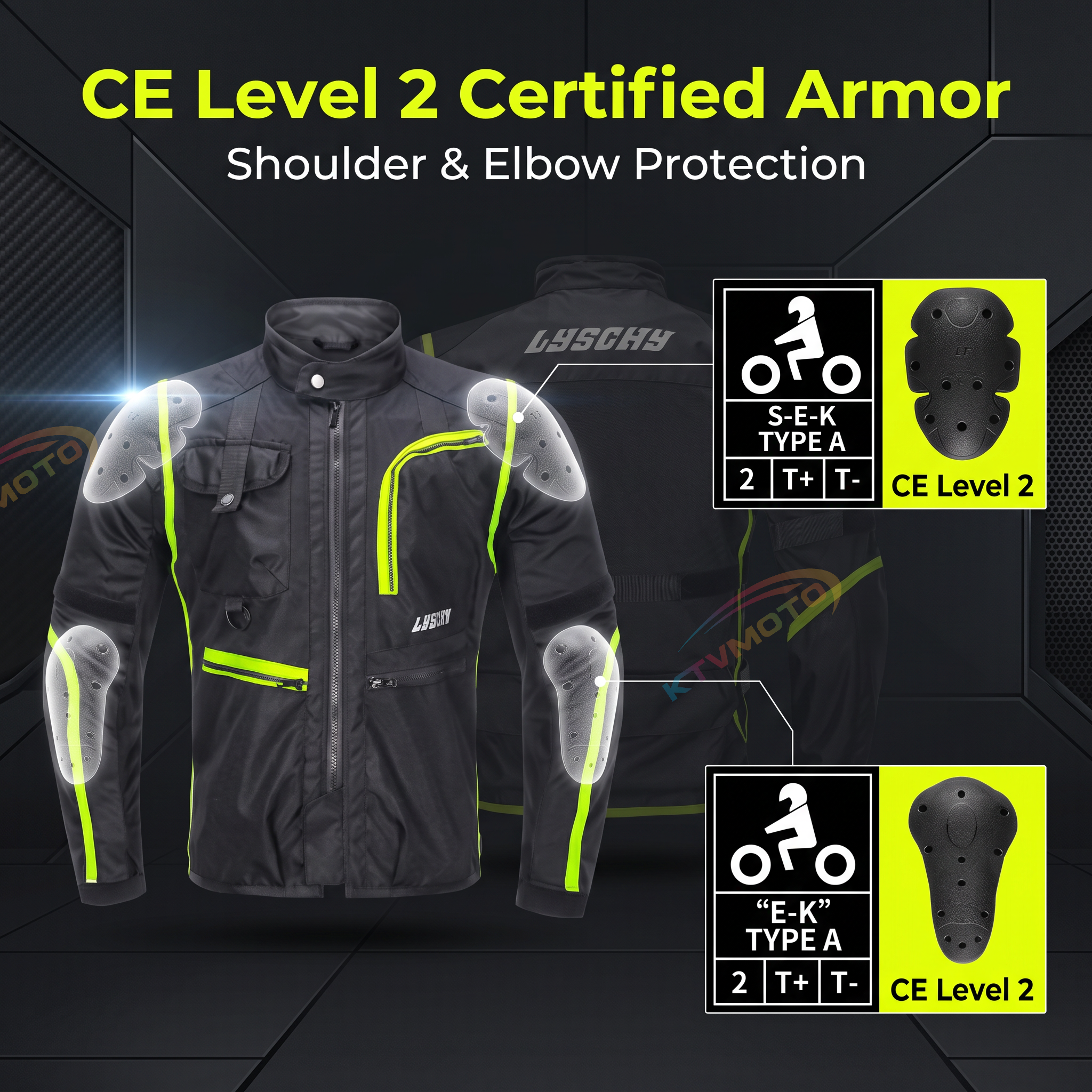 Motorcycle breathable riding jacket-J85
