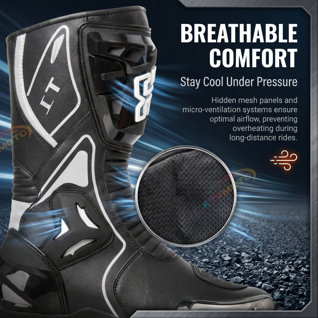Professional Racing Motorcycle Boots—Safety Riding Gear-K60