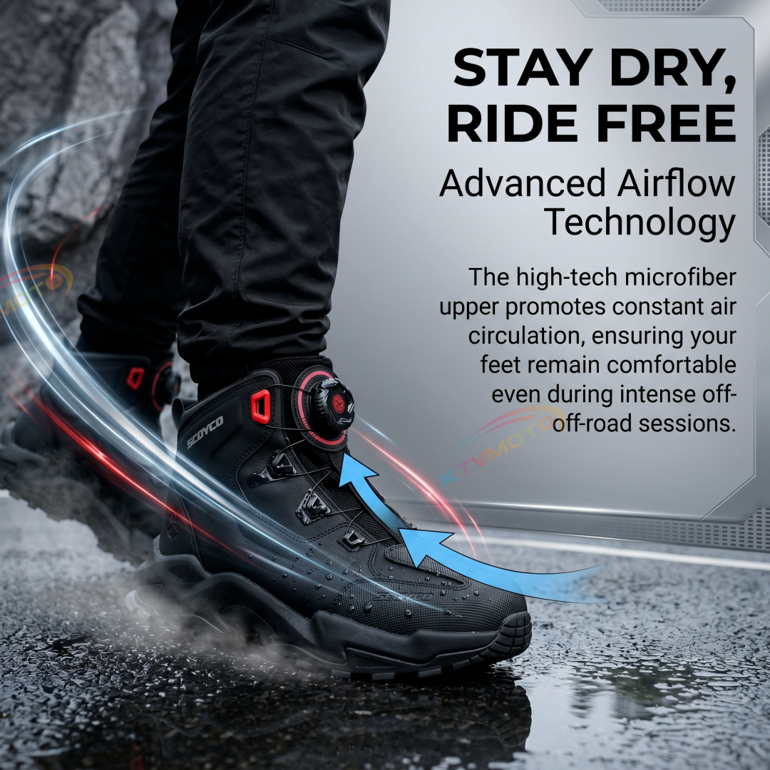 Breathable Motorcycle Off-Road Riding Boots-K36