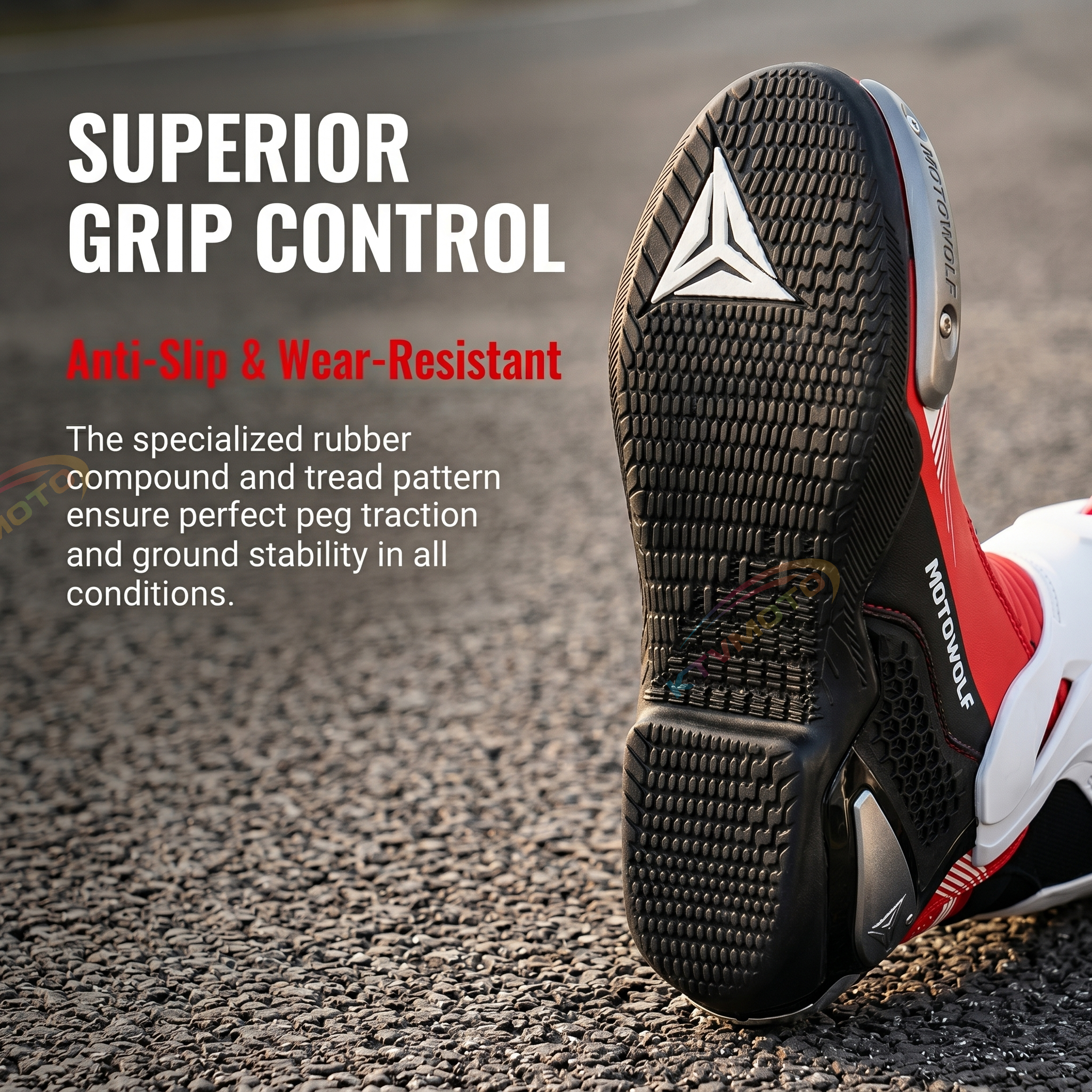 Motorcycle anti-slip and anti-fall riding boots-K54