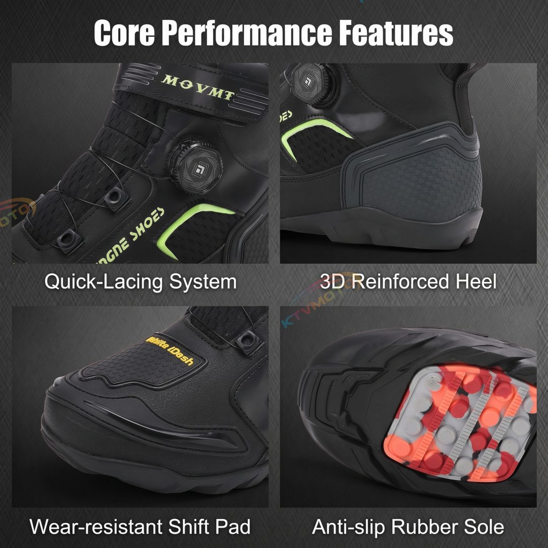 Non-slip rubber soles for motorcycle sports riding boots-K86