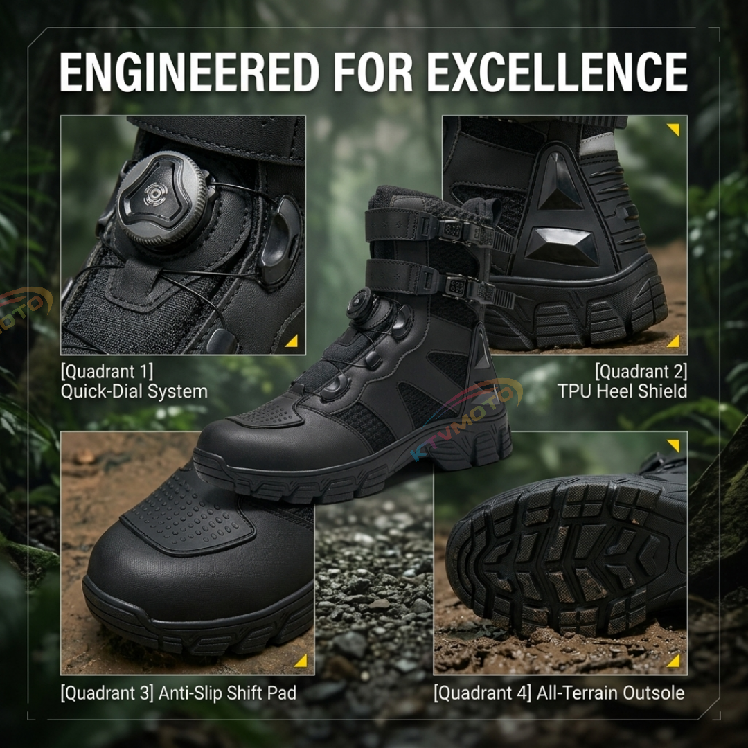Waterproof Tactical Motorcycle Boots-K45