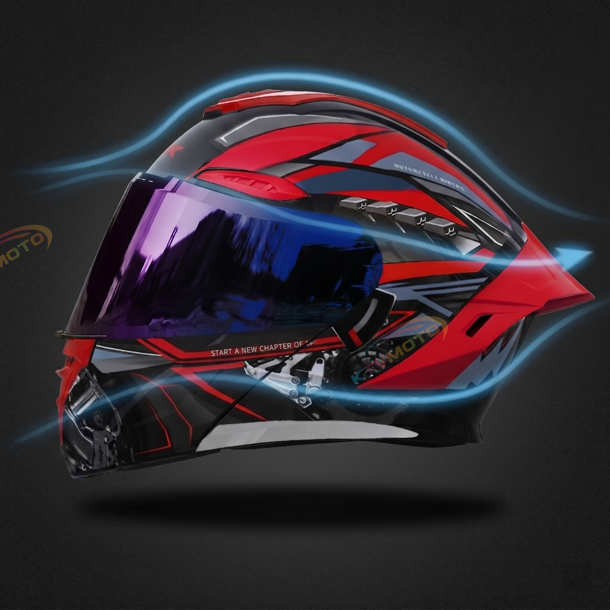 DOT certified modular motorcycle helmet-I124