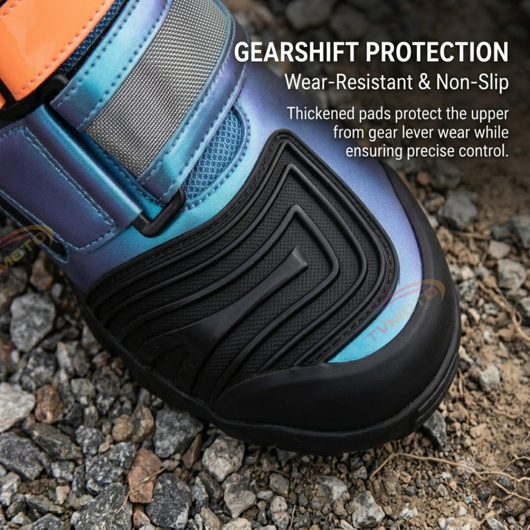 Stylish and colorful motorcycle riding ankle boots-K122