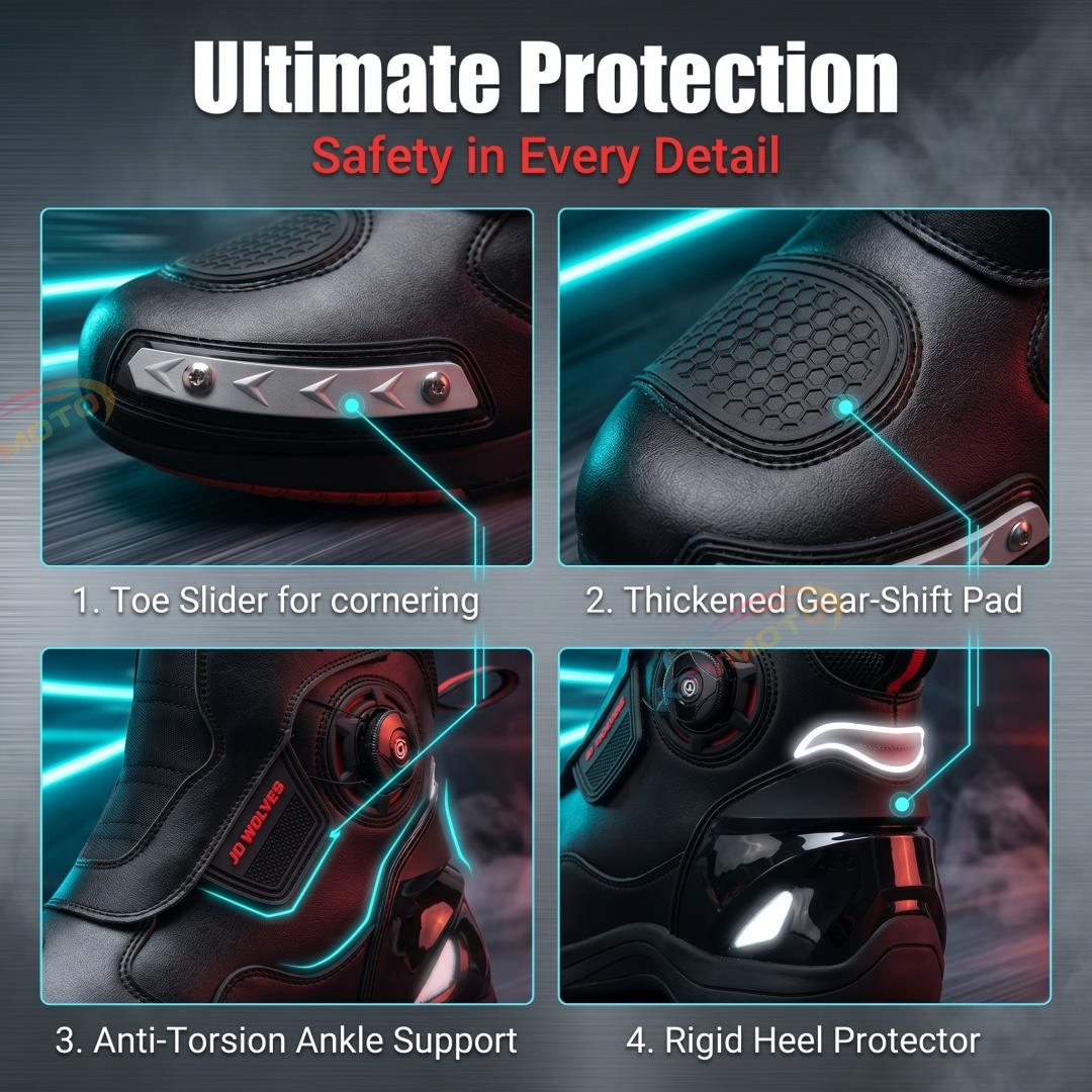 Waterproof Motorcycle Boots-K04