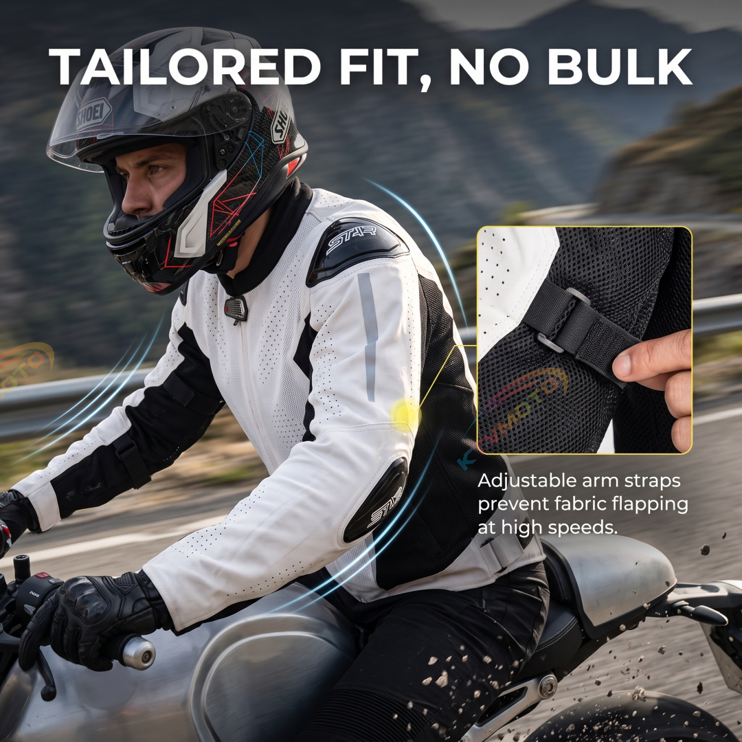 Breathable Mesh Commuter Motorcycle Riding Jacket for Summer-J61