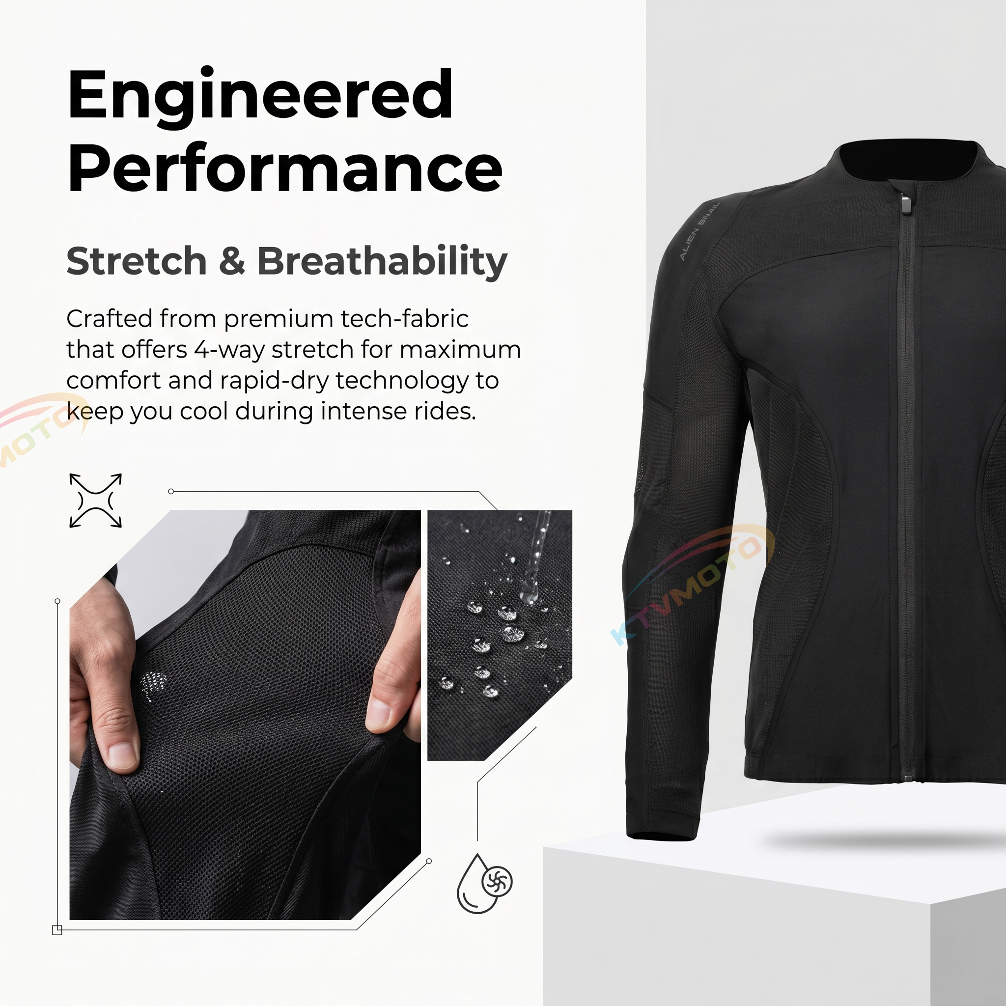 Women's motorcycle protective suit, quick-drying-J40