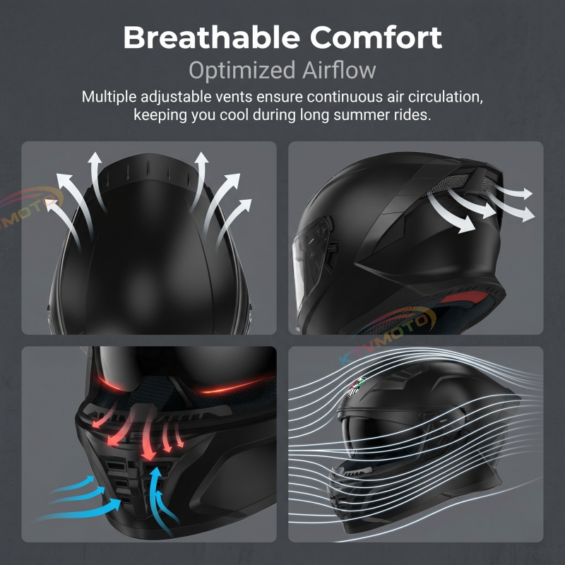 Tech graffiti full-face motorcycle helmet-I48