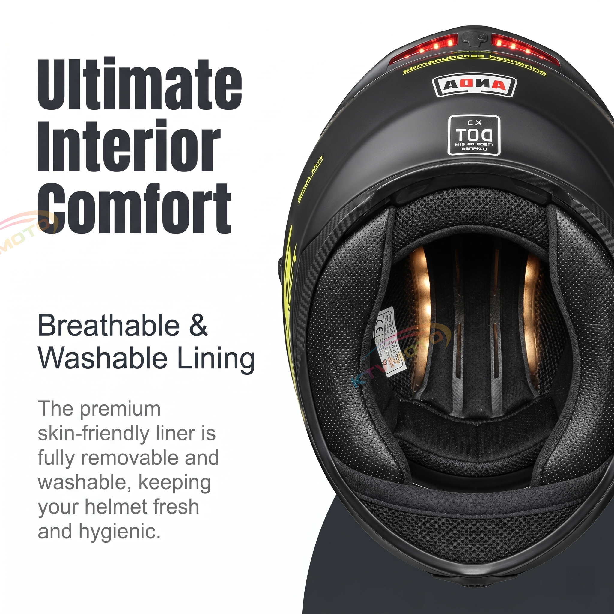 Retro full-face motorcycle helmet with goggles-I91