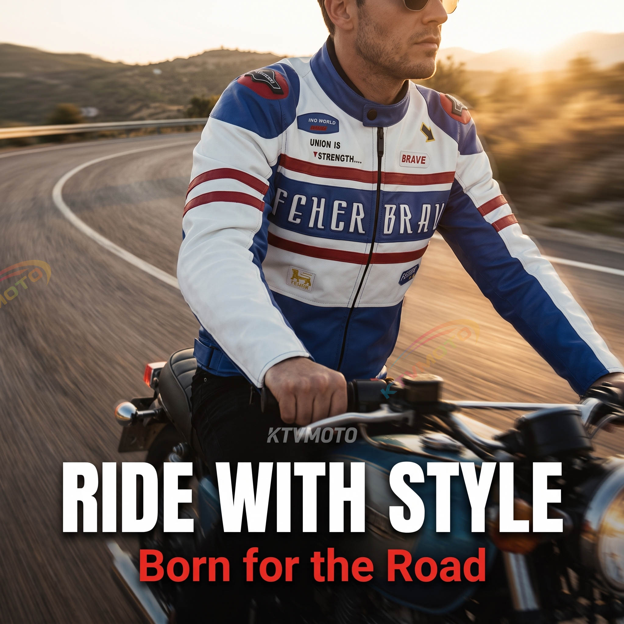 CE Motorcycle riding clothes and leather jacket-J71