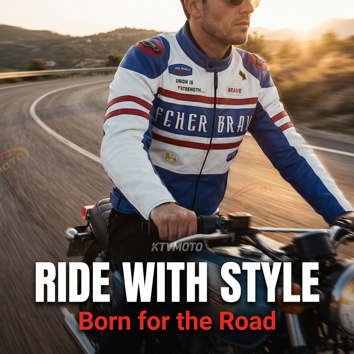 CE Motorcycle riding clothes and leather jacket-J71