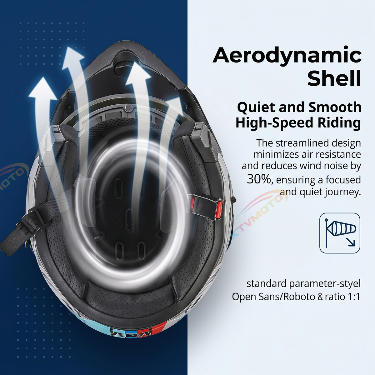 Dual Visor Flip Up Motorbike Graphic Helmet-I97