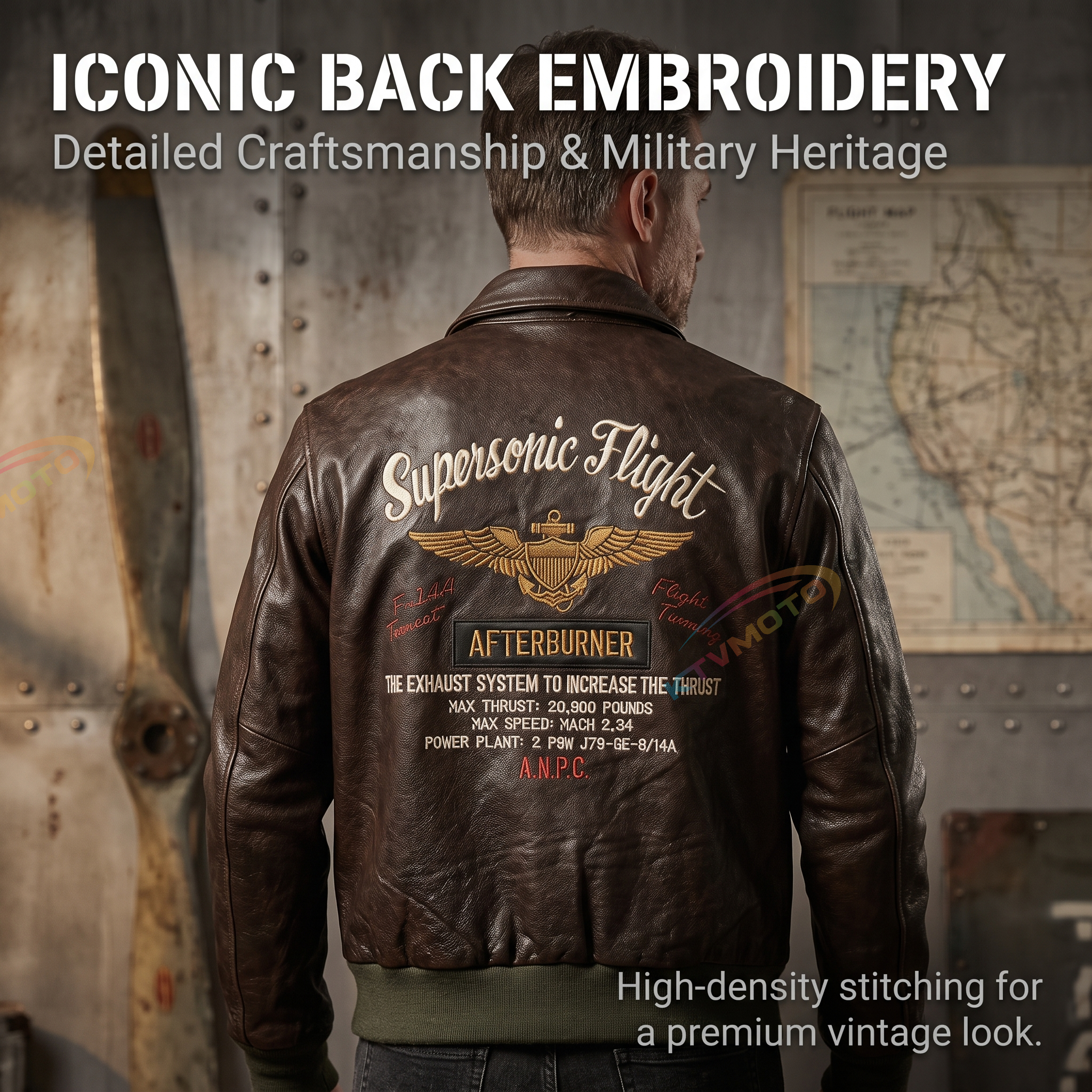 A2 Flight Leather Jacket - A55