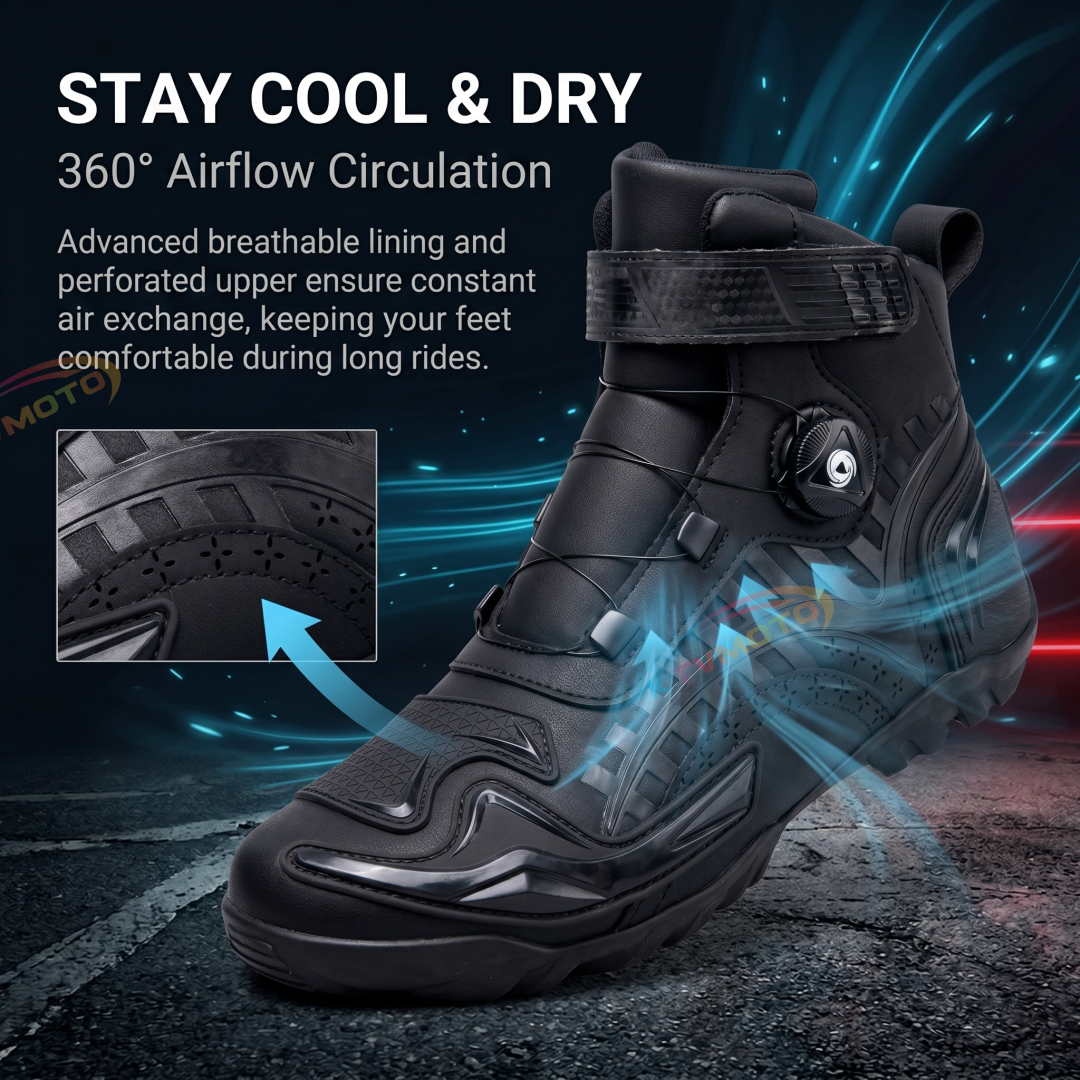 Waterproof Motorcycle Riding Boots-K34