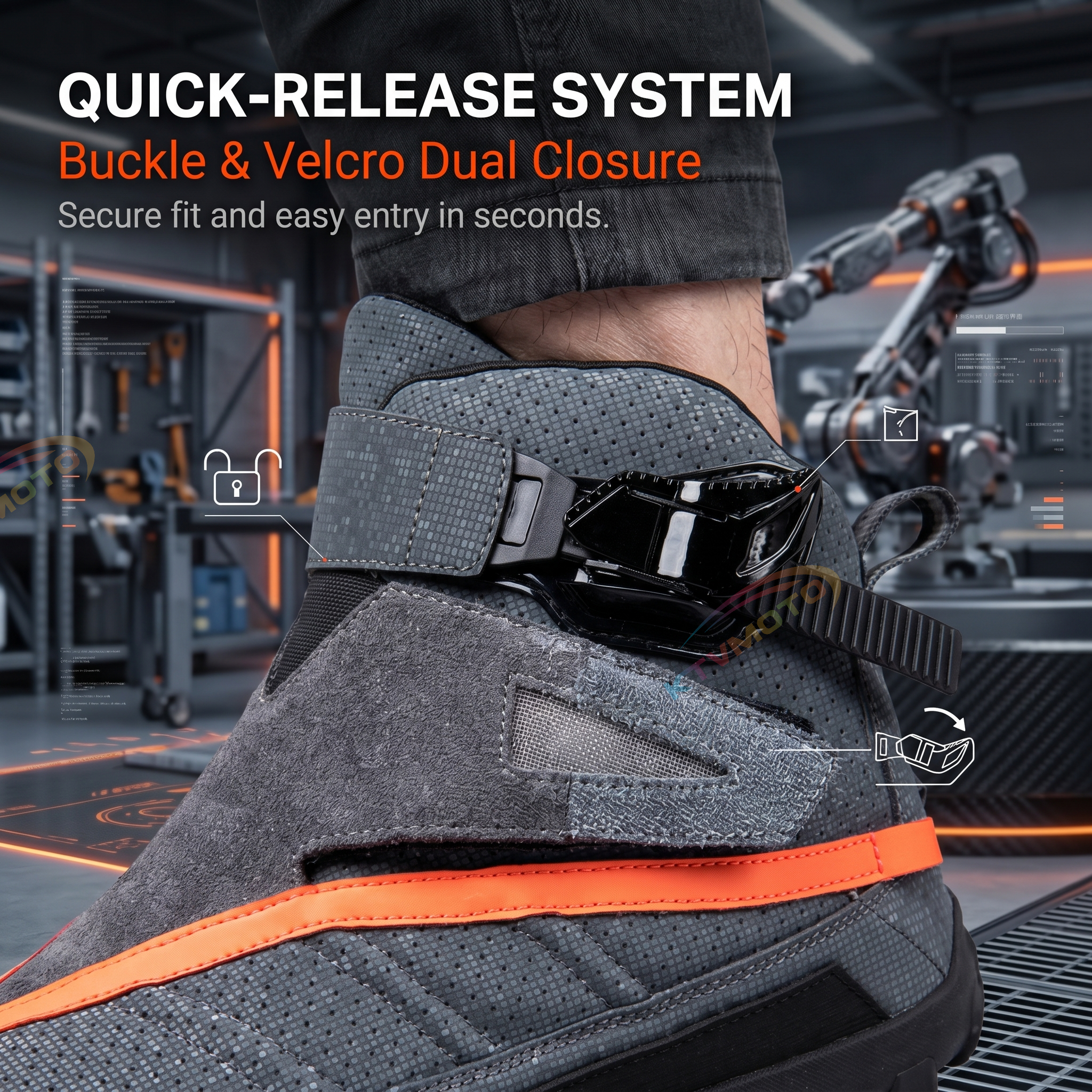 Motorcycle off-road riding shoes-K136