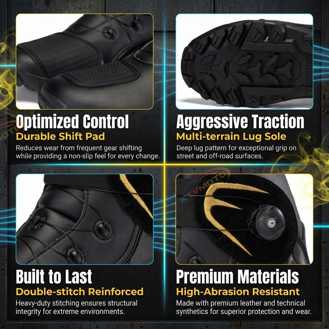 Durable Outdoor Motorcycle Riding Boots-K96