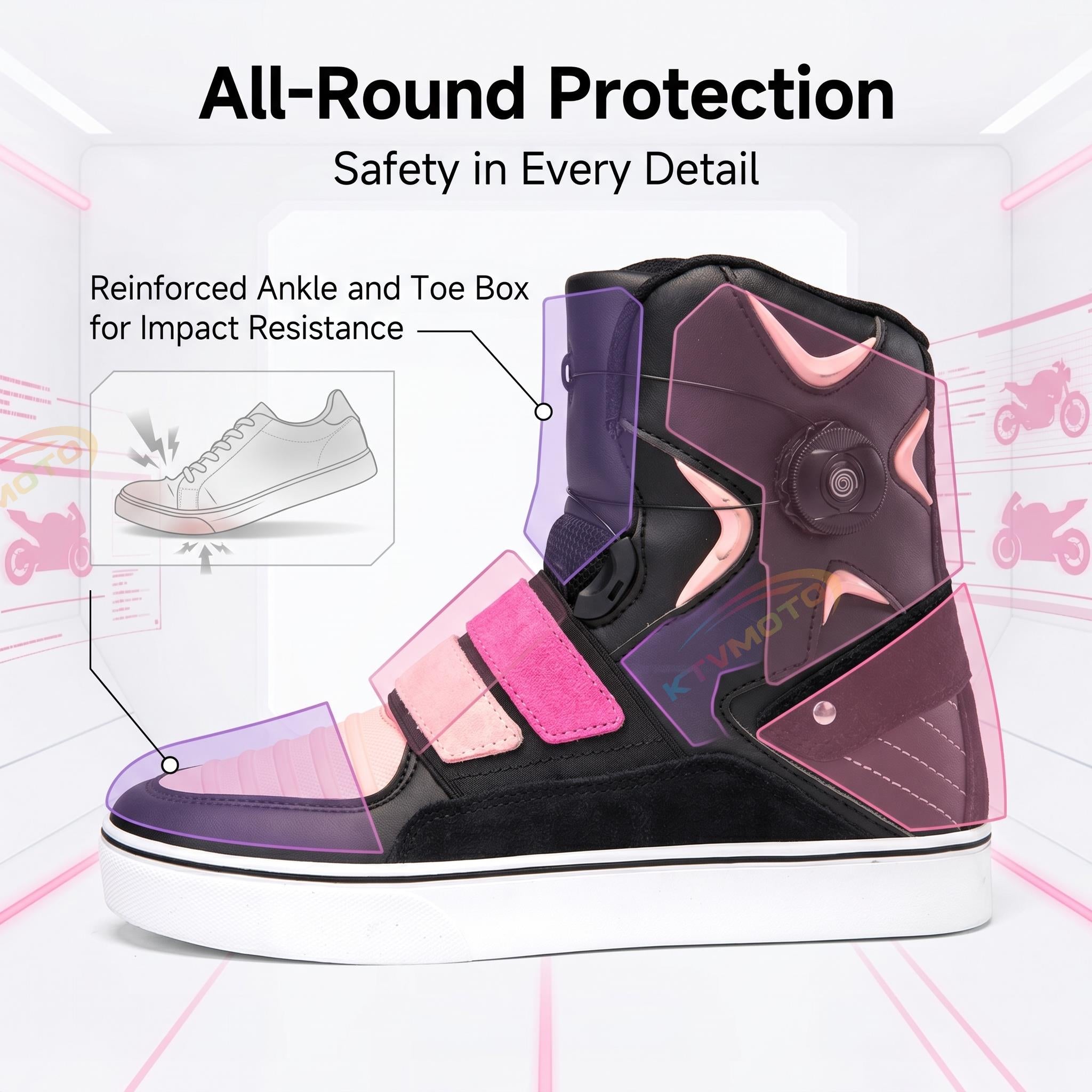 High-top cycling boots in sneaker style-K126