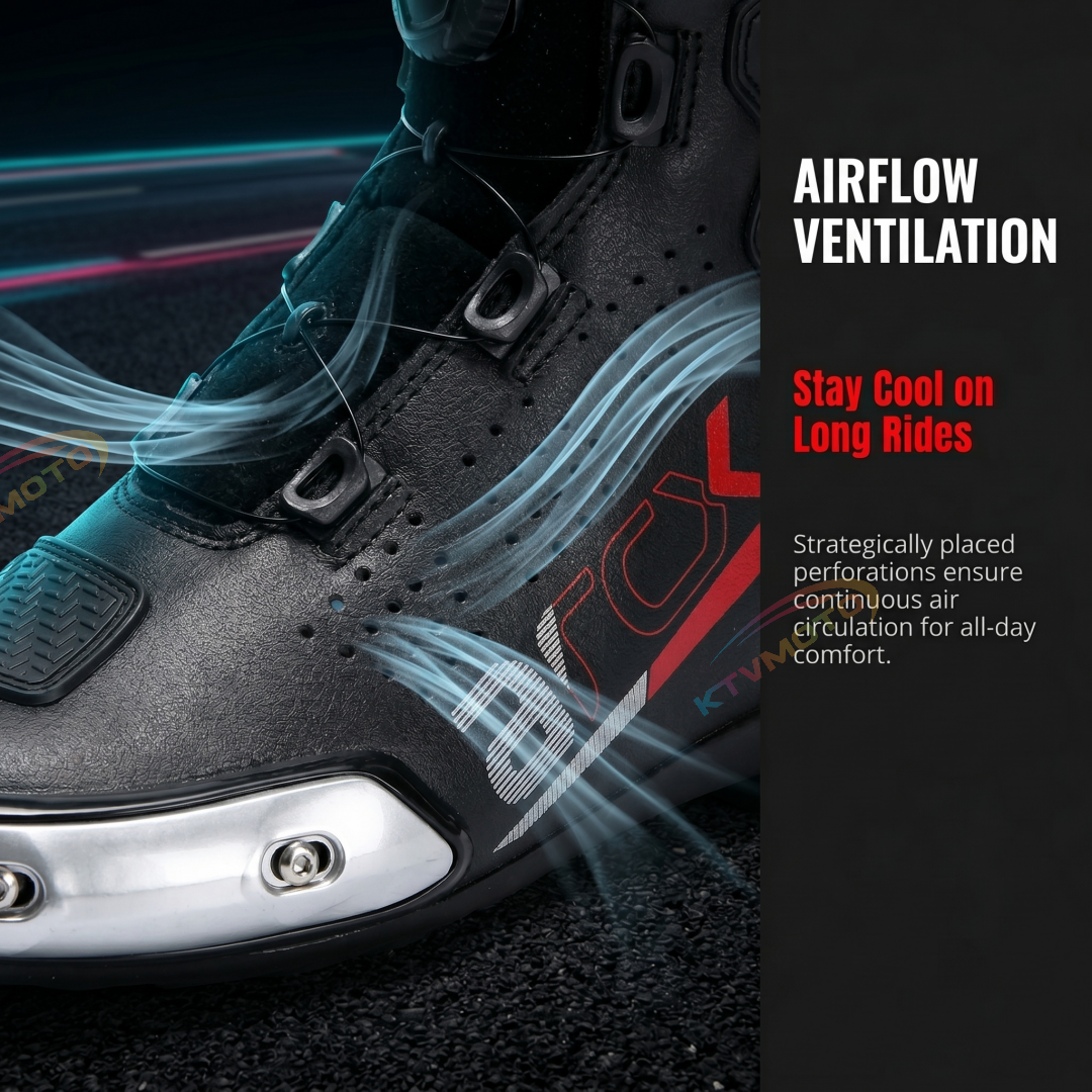 Motorcycle breathable and shock-absorbing riding boots-K28
