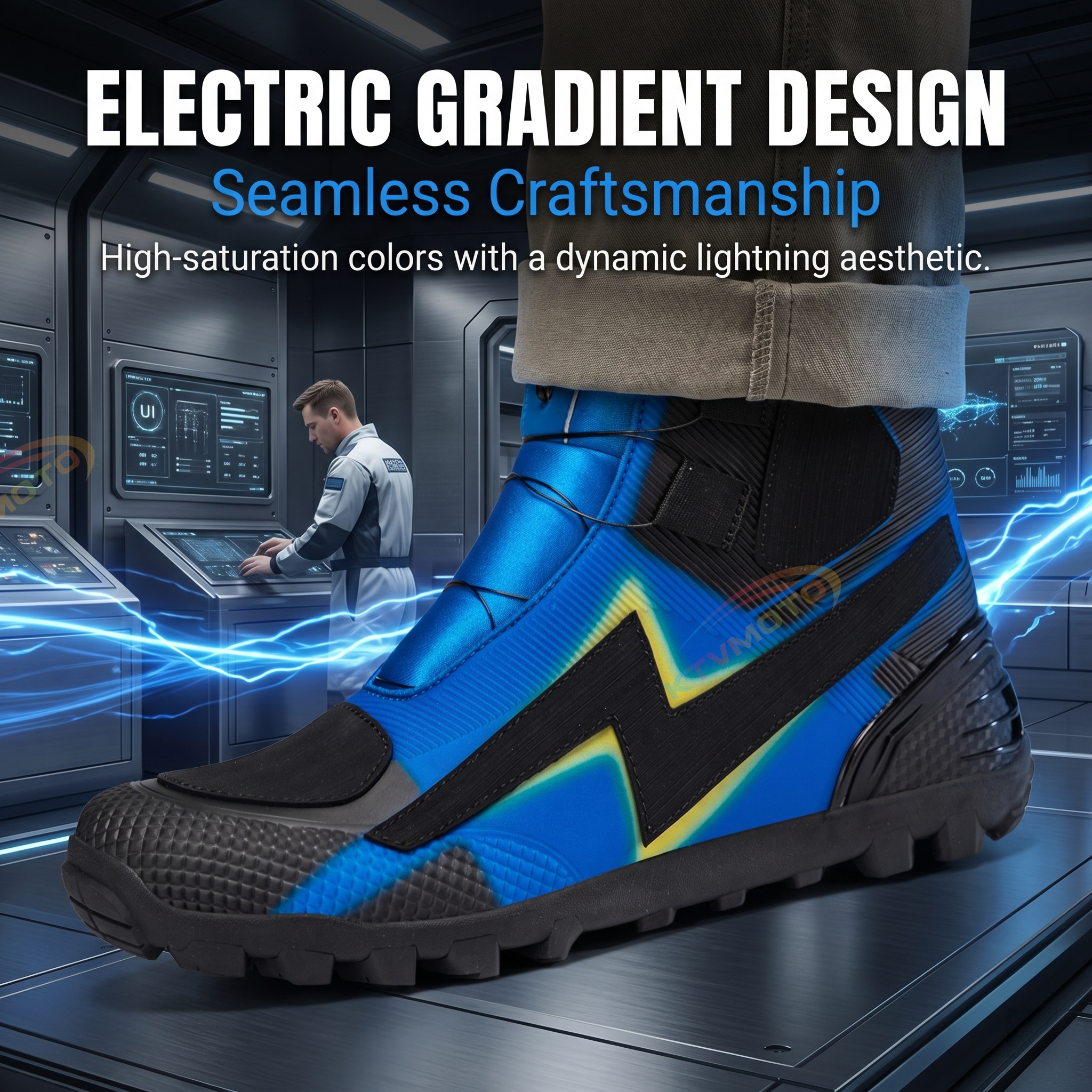 Anti-slip motorcycle riding shoes-K143