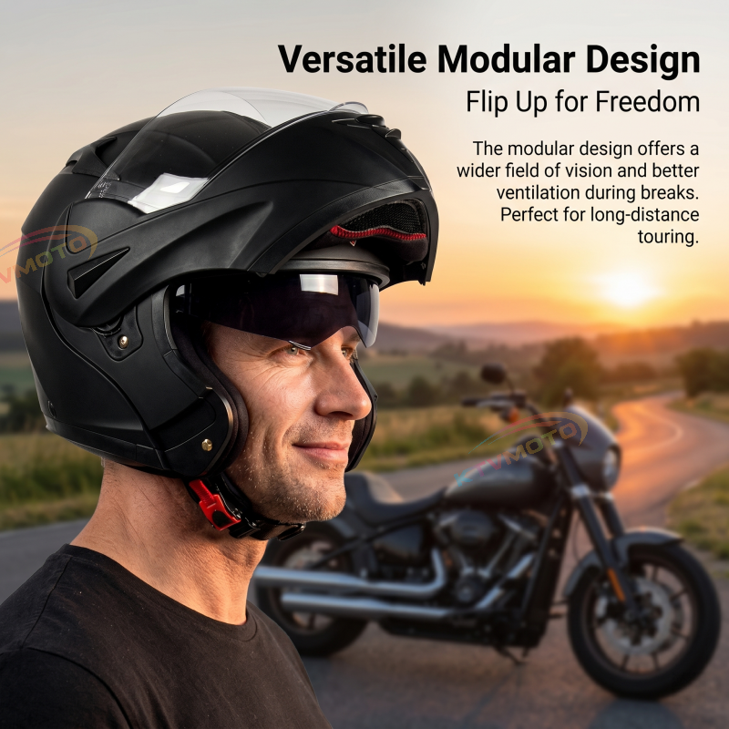 DOT-approved modular motorcycle helmet-I101