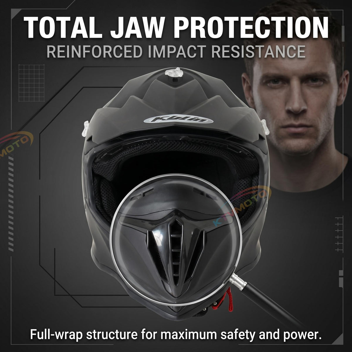 DOT certified adult motocross helmet-I73