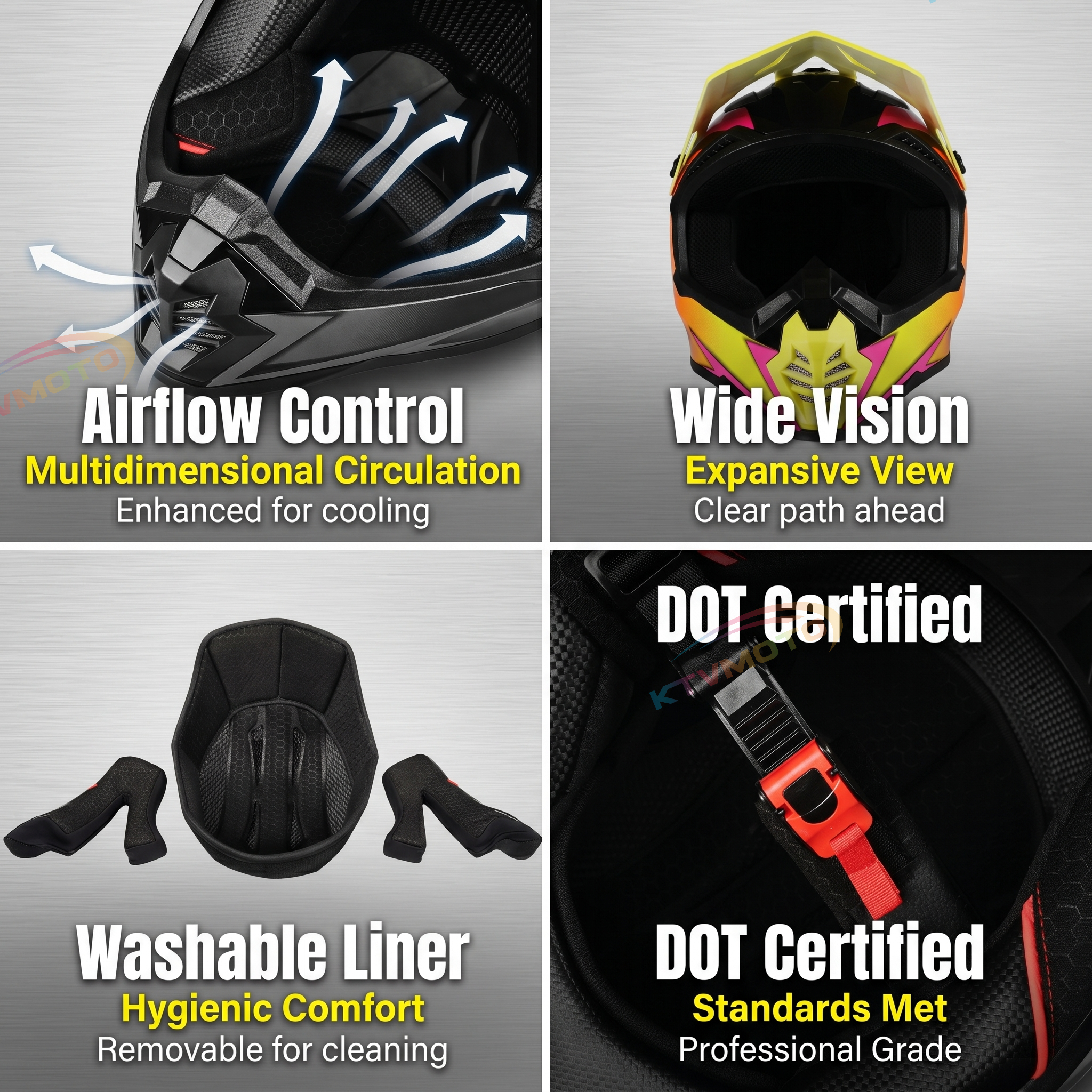 Full-face motorcycle helmet-I98