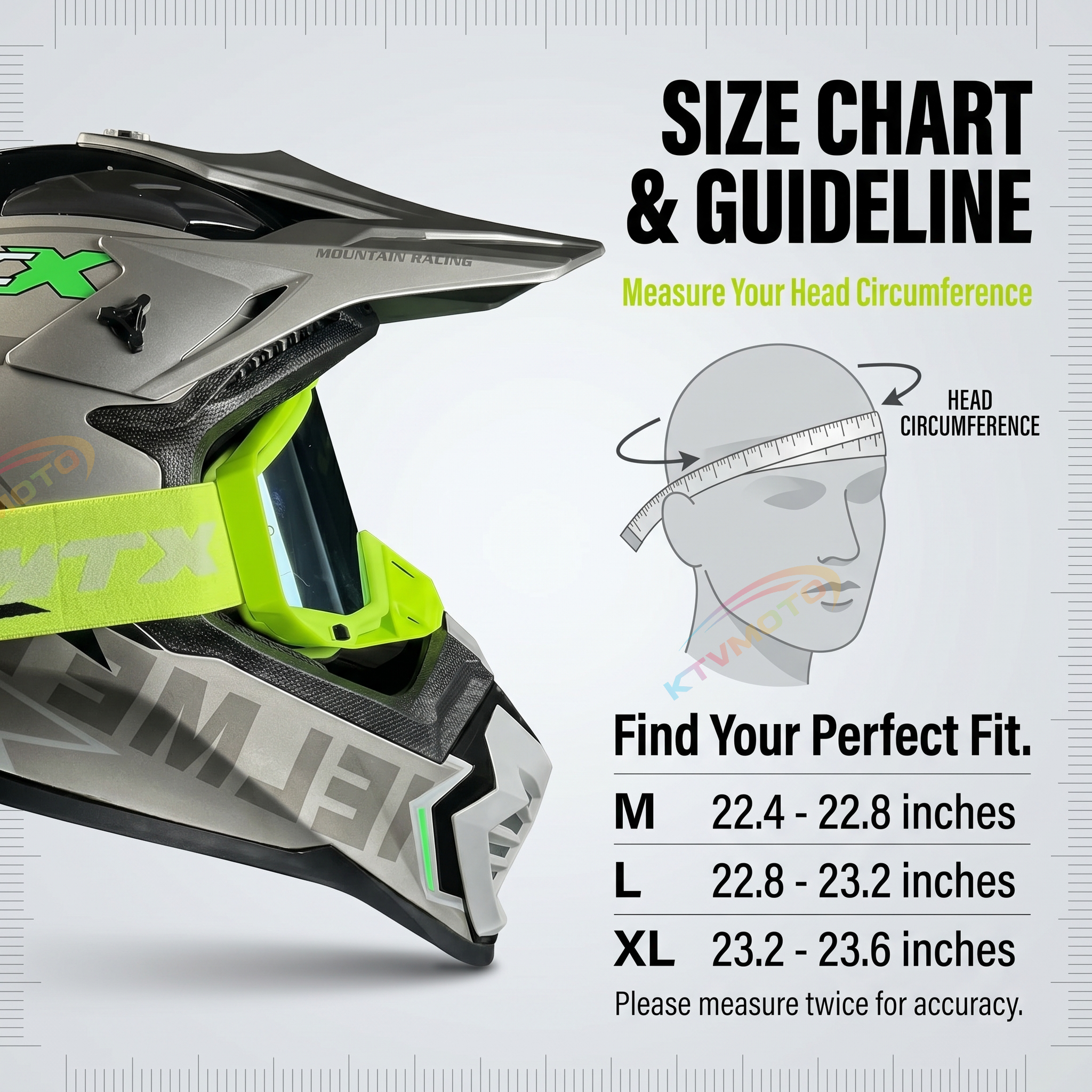 Off-road Motorcycle Helmet with Goggles-I112