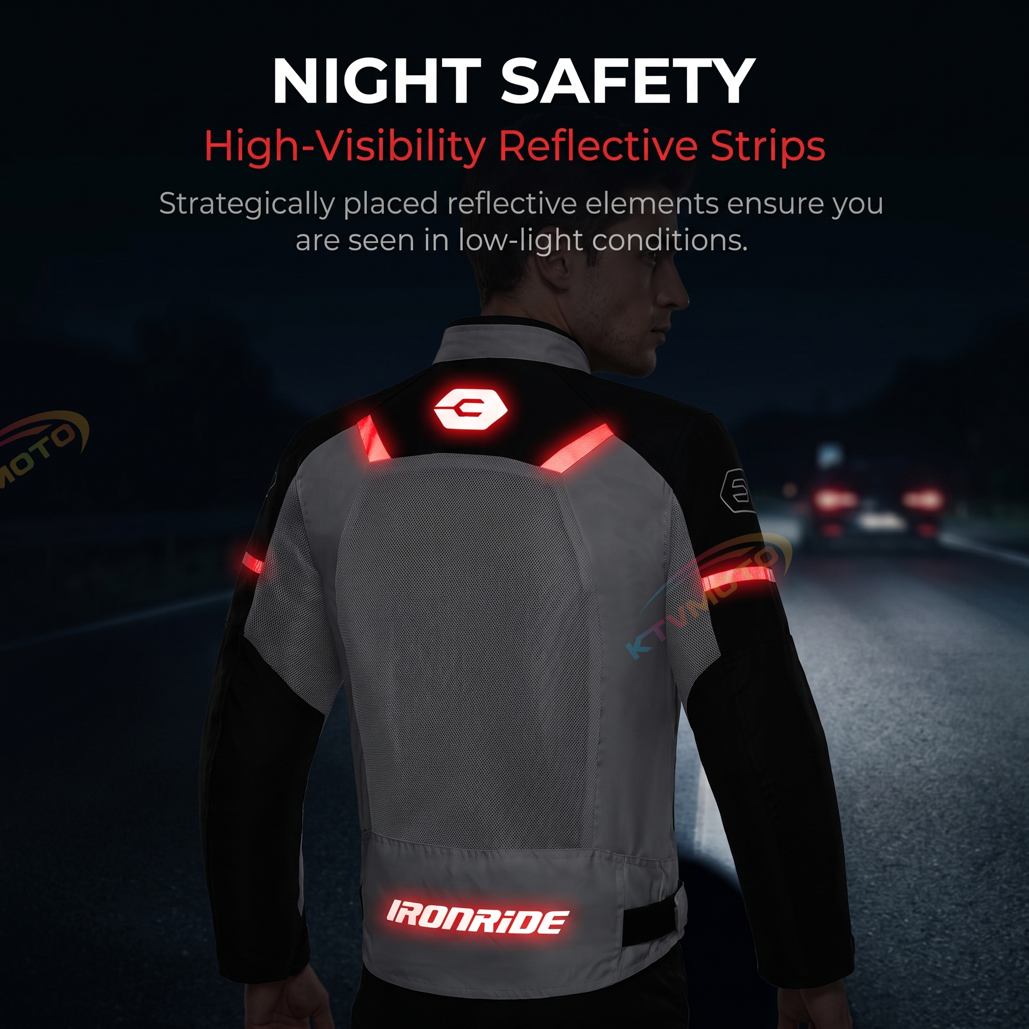 Breathable motorcycle riding clothes-J55