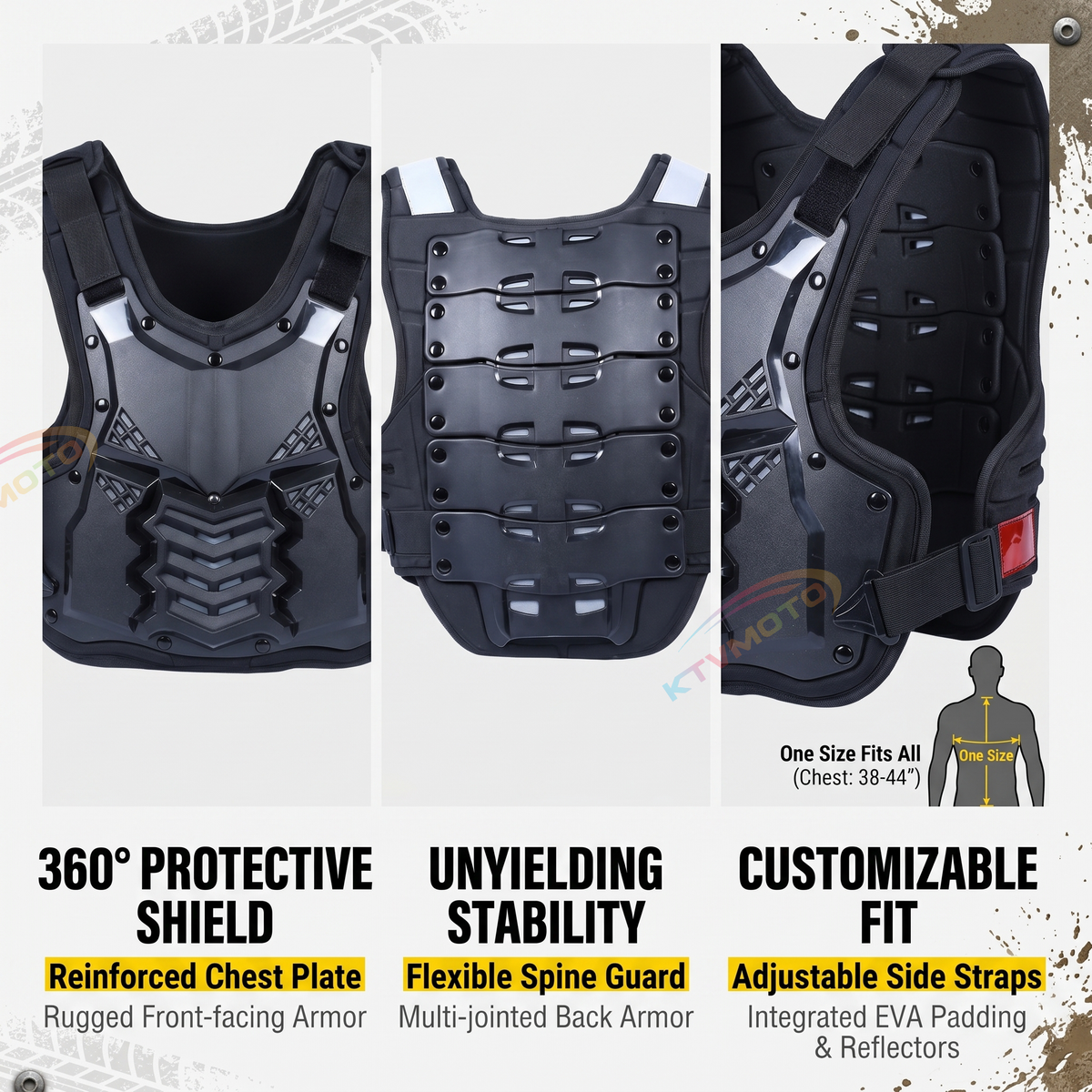 Motorcycle protective armor, off-road armor-F17