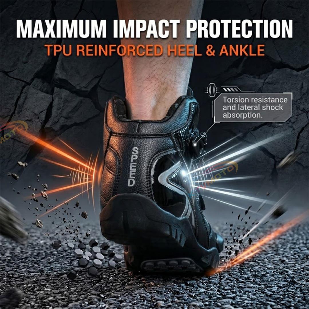 Low-cut adventure motorcycle boots-K137