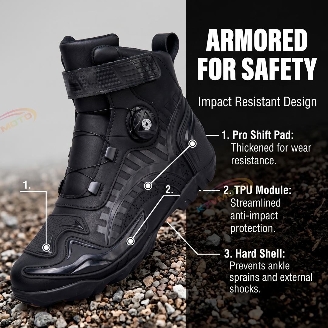 Waterproof Motorcycle Riding Boots-K34