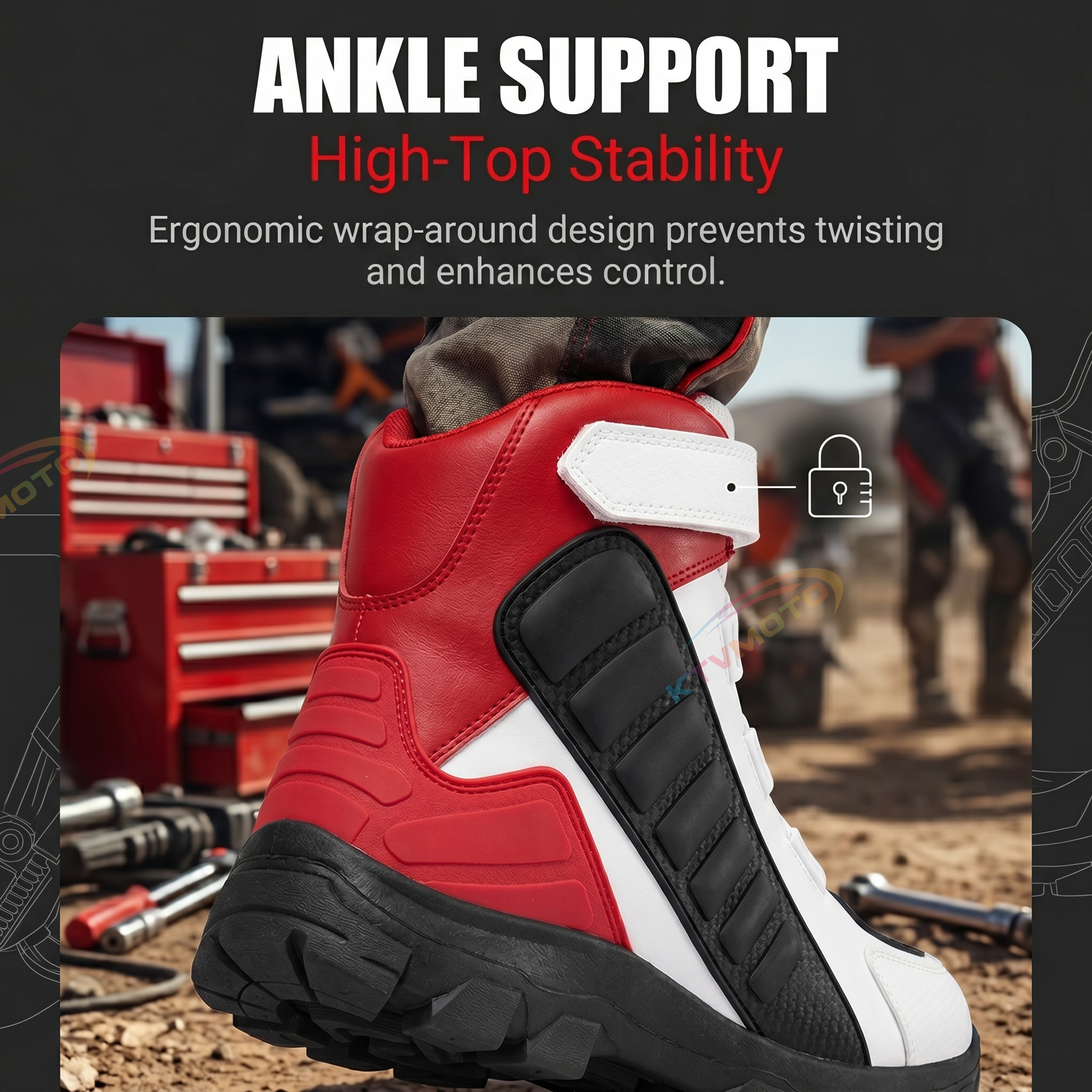 Motorcycle short riding boots-K152