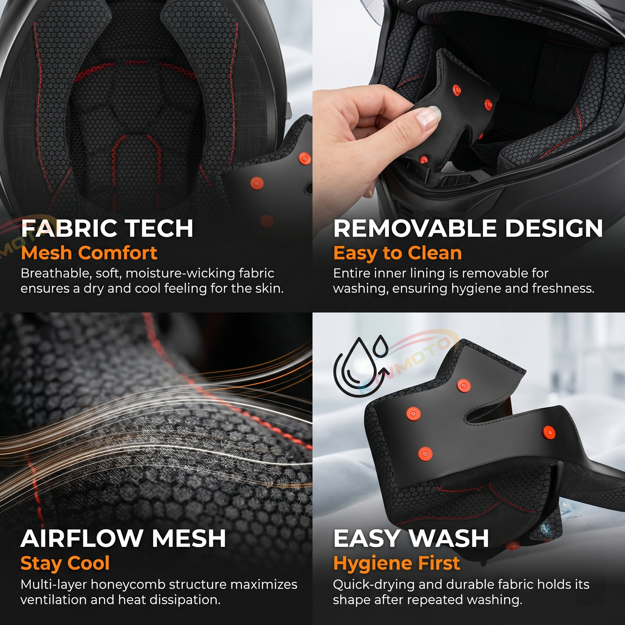 DOT certified motorcycle full-face helmet-I125