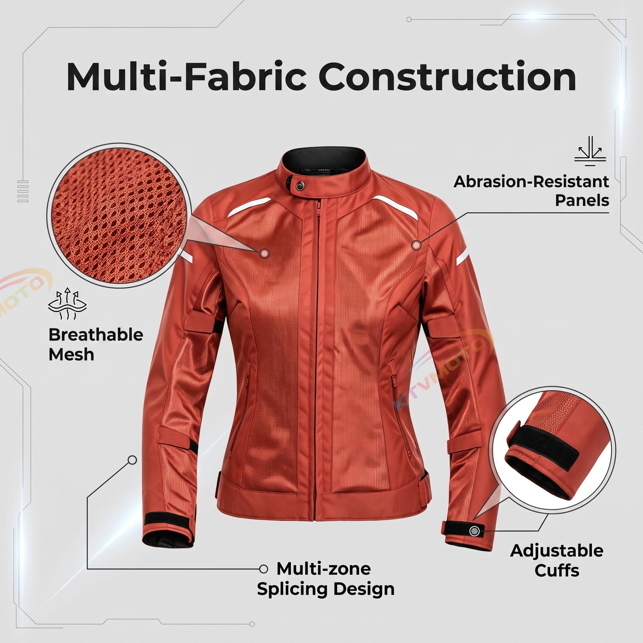 Women's Motorcycle Riding Suit CE2 Protective Gear-J77