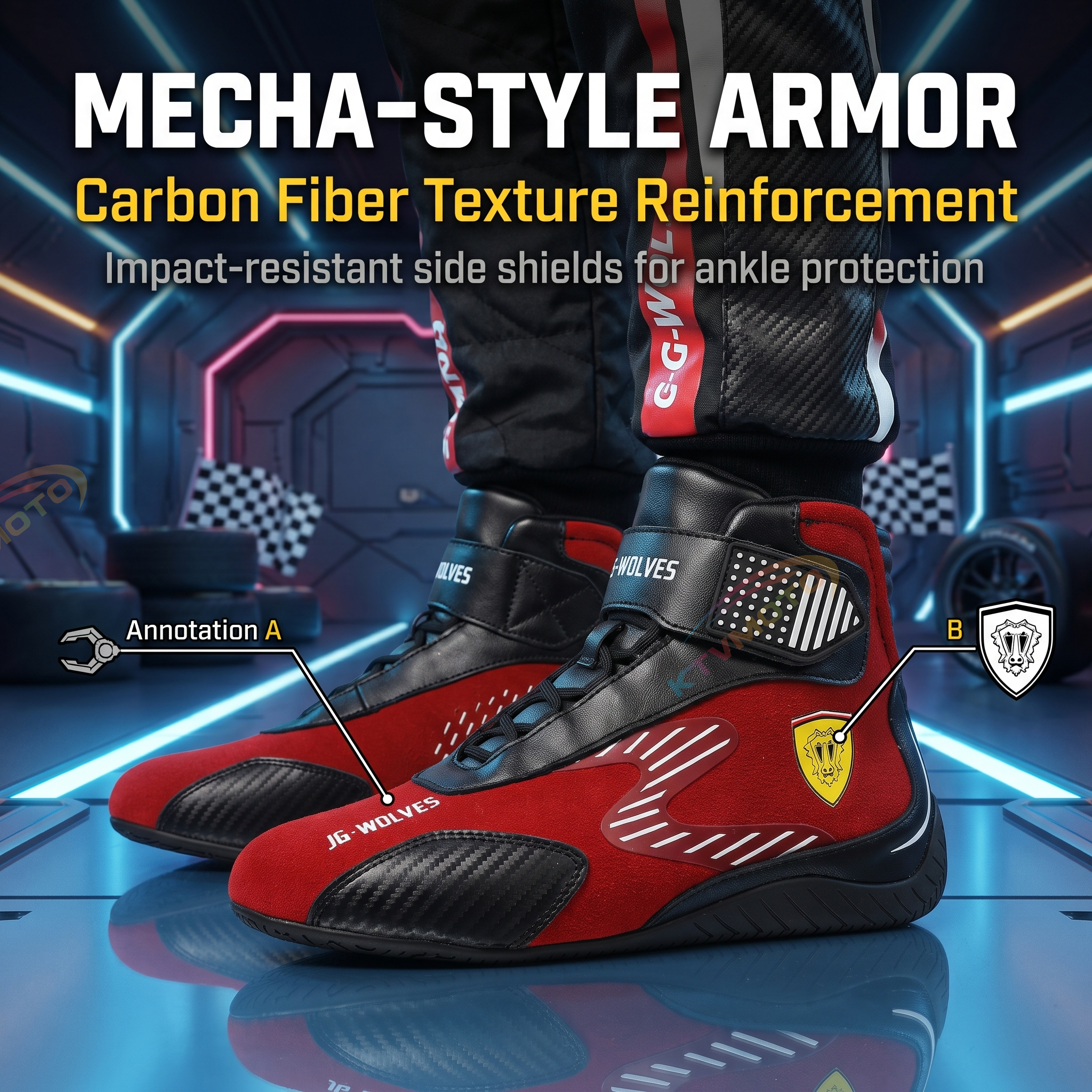 Motorcycle riding boots off-road-K164