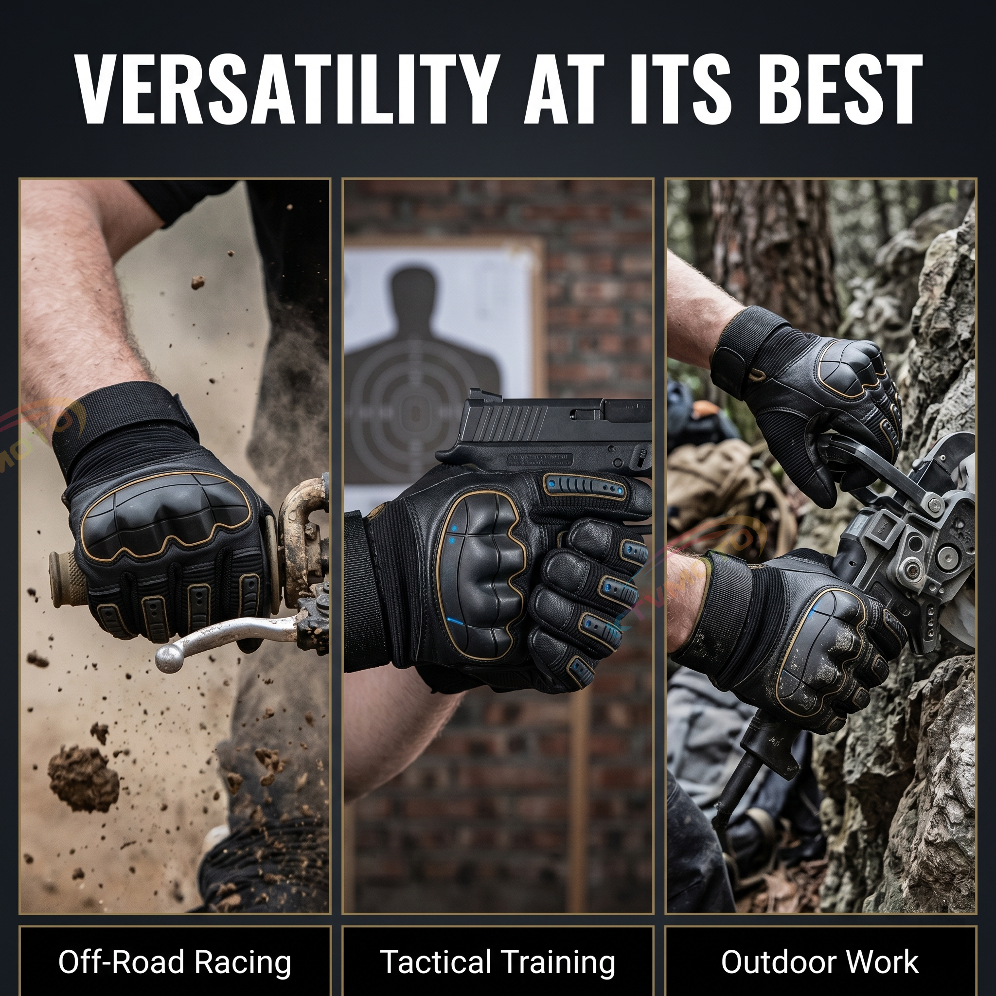 Motorcycle riding anti-slip gloves-G56