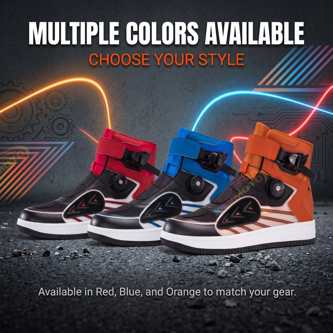 Trendy technical motorcycle riding shoes-K151