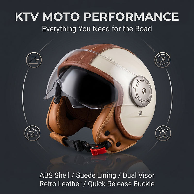 Dual-lens open-back Bluetooth motorcycle helmet-I27