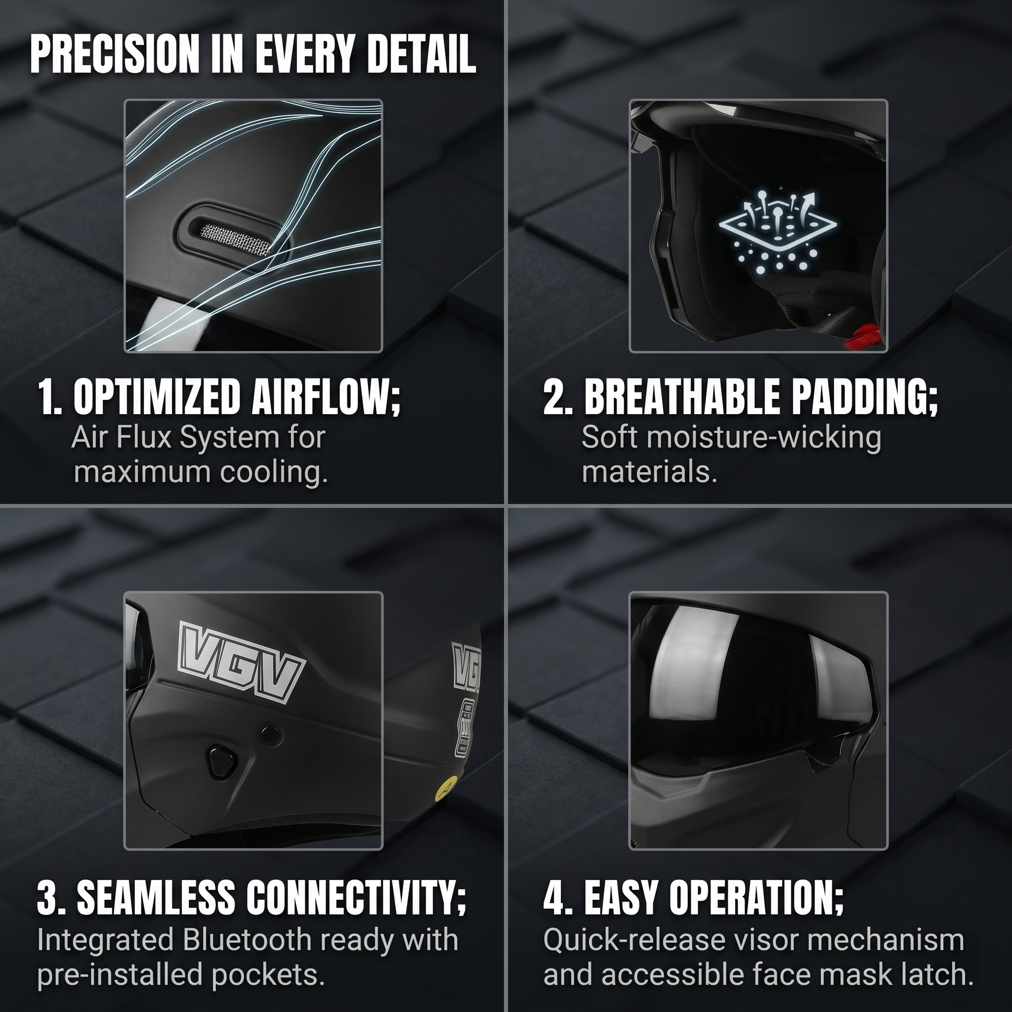 Dual-Mode Tactical Motorcycle Helmet (Bluetooth Compatible)-I90