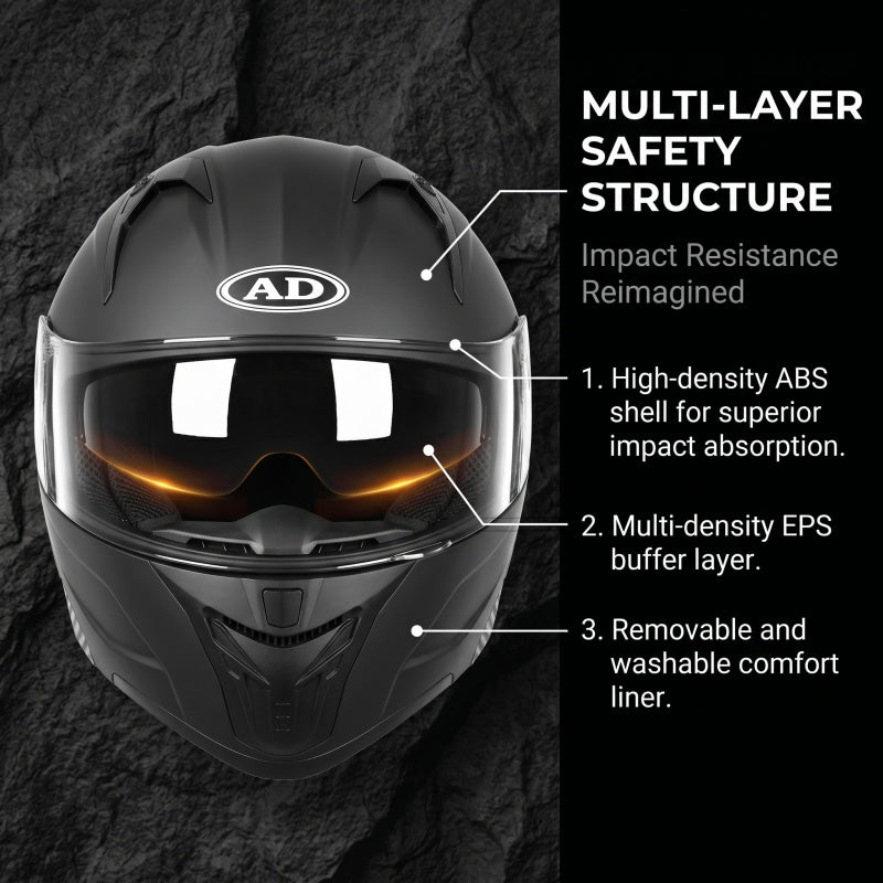 Retro motocross full helmet-I94