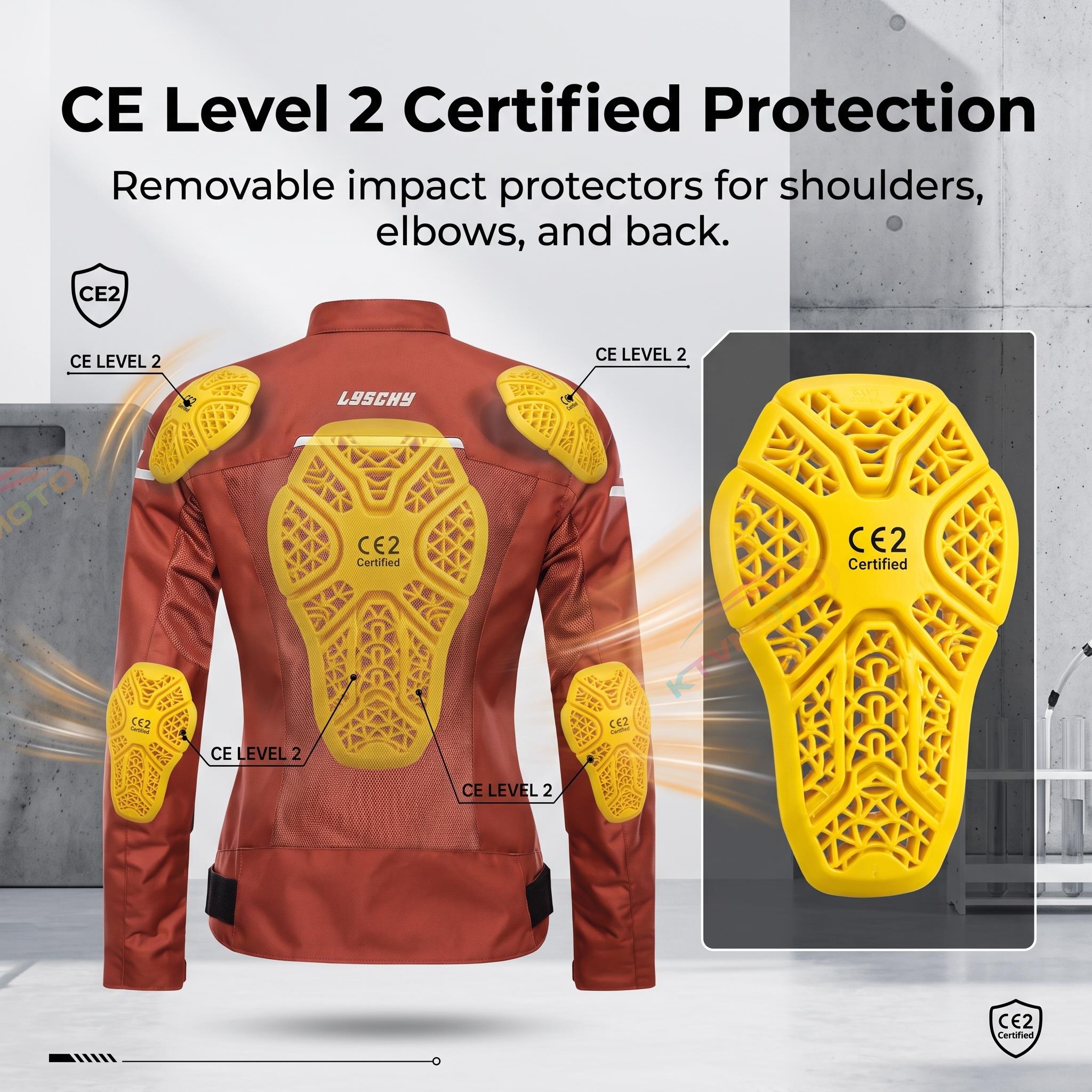 Women's Motorcycle Riding Suit CE2 Protective Gear-J77