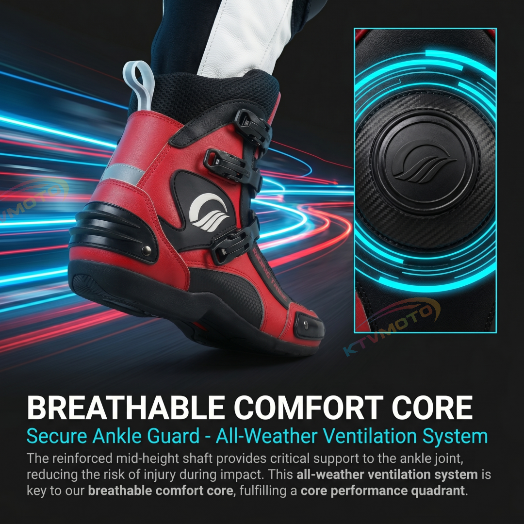 Motorcycle protective short racing boots-K66