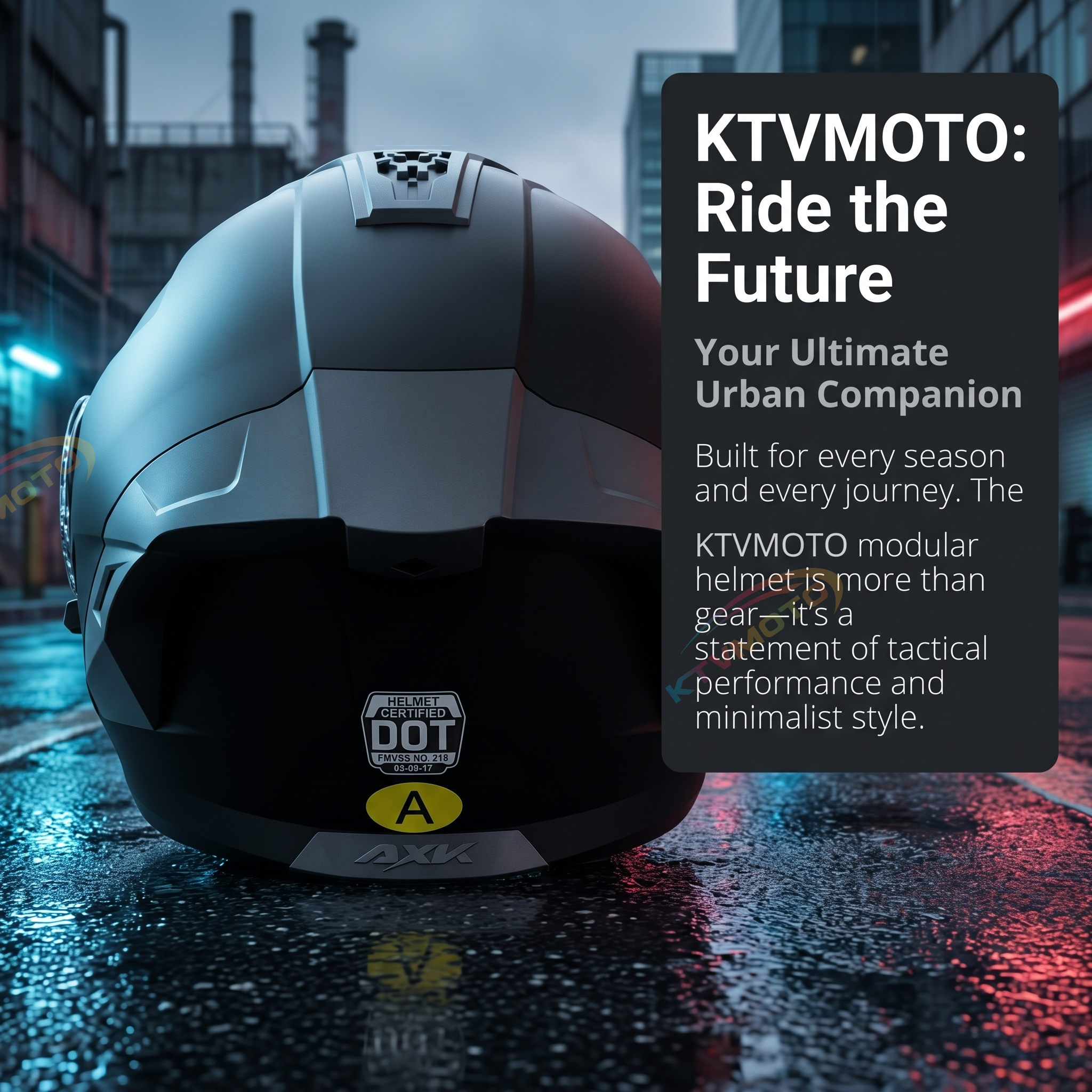 Modular Motorcycle Helmet with Dual Visor-I126