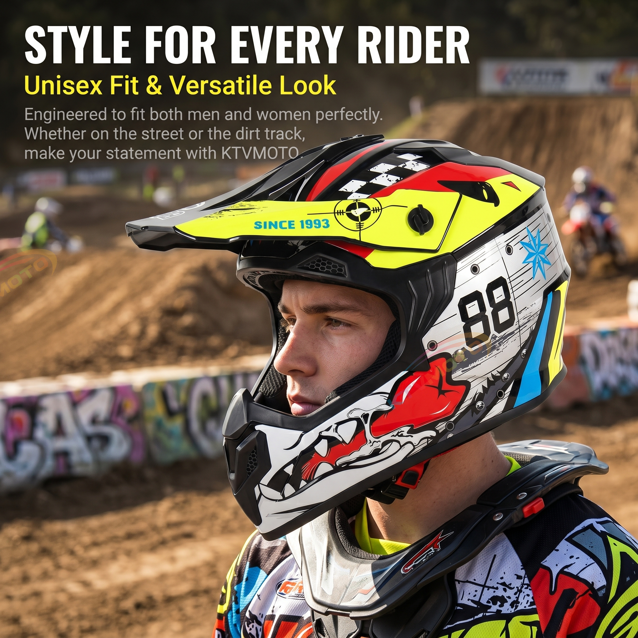 Motorcycle racing helmet-I83