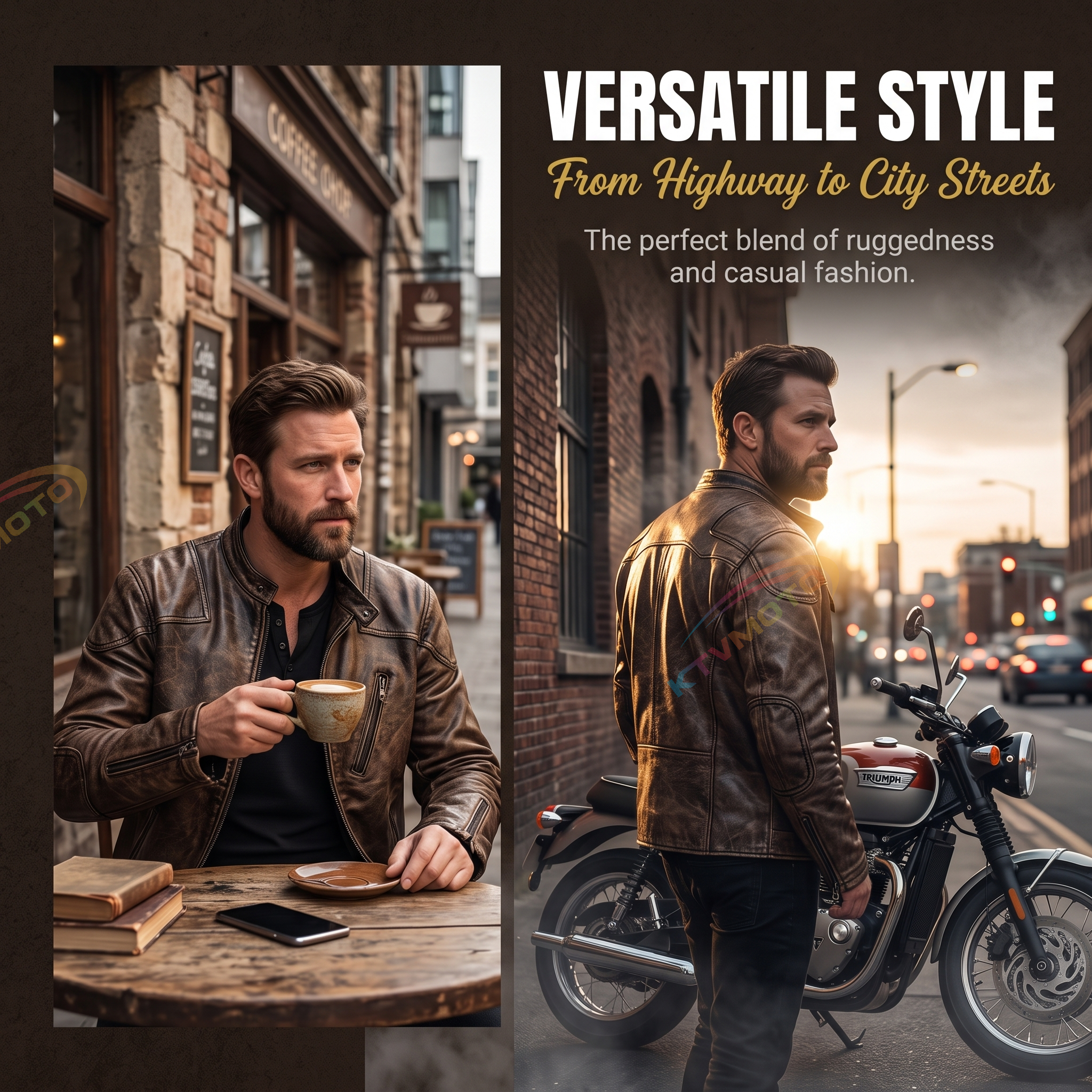 Retro venom motorcycle stand-up collar top-grain cowhide plus size leather jacket-A57